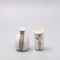 Sake Set for Four 330ml White Abacus Glaze V637-C1093