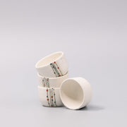 Sake Set for Four 330ml White Abacus Glaze V637-C1093