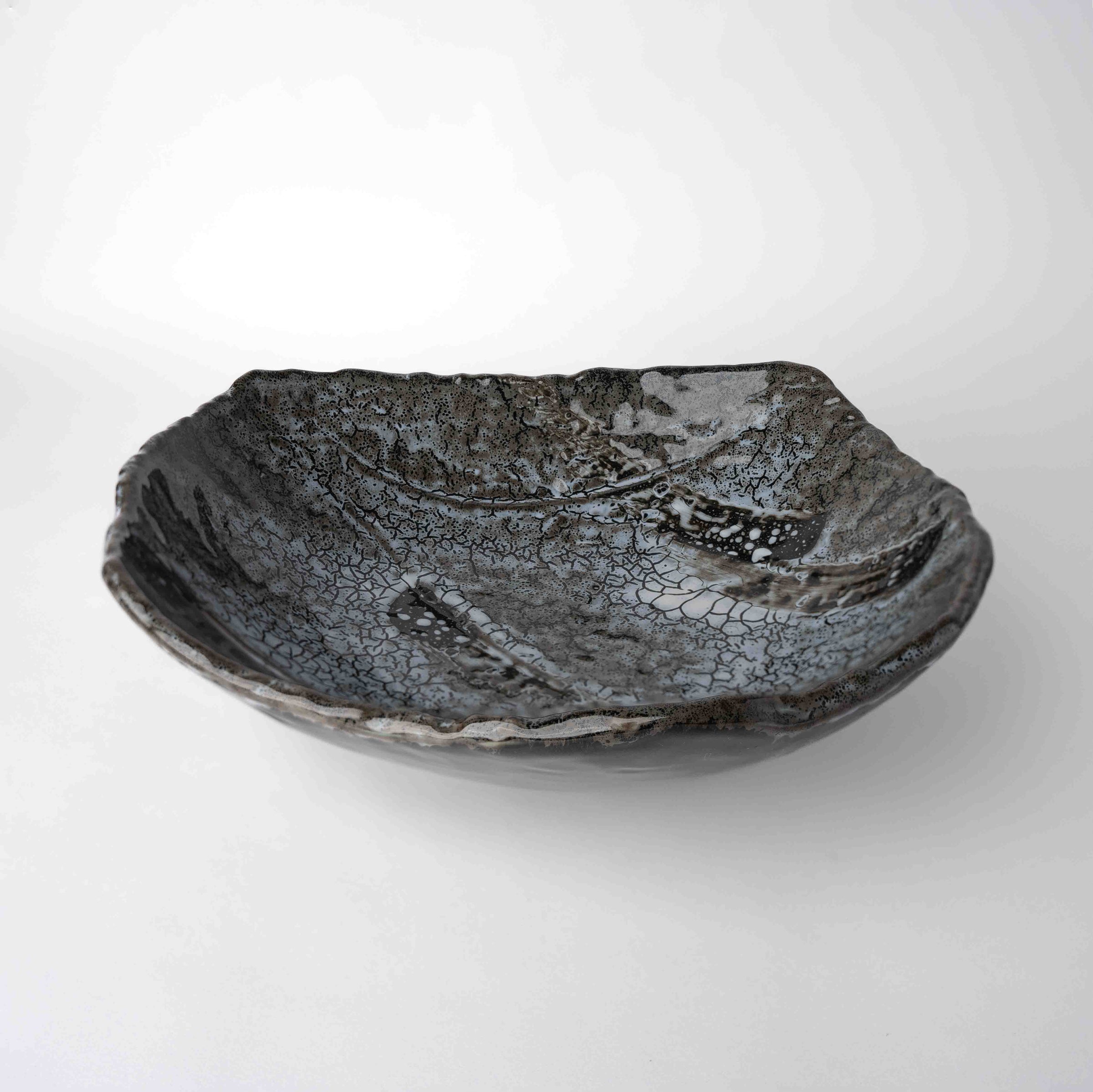 Platter 26.5cm Shiranami Glaze V637-C1128