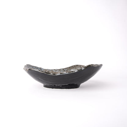 Sushi Plate 22cm Shiranami Glaze V637-C1129
