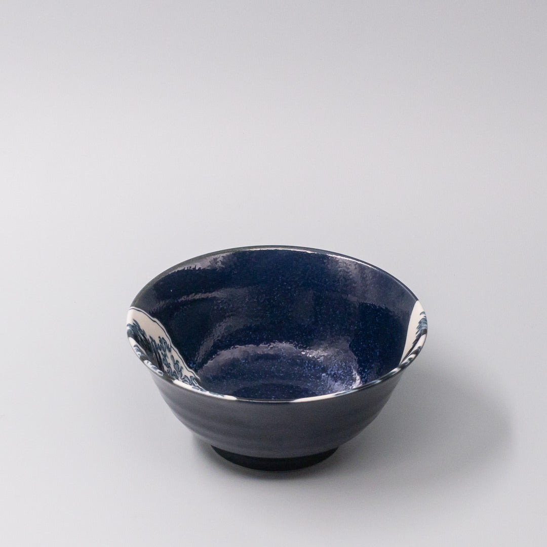 Rice Bowl 15cm Hokusai Great Wave Design V637-C1143