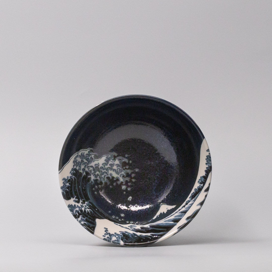 Rice Bowl 15cm Hokusai Great Wave Design V637-C1143