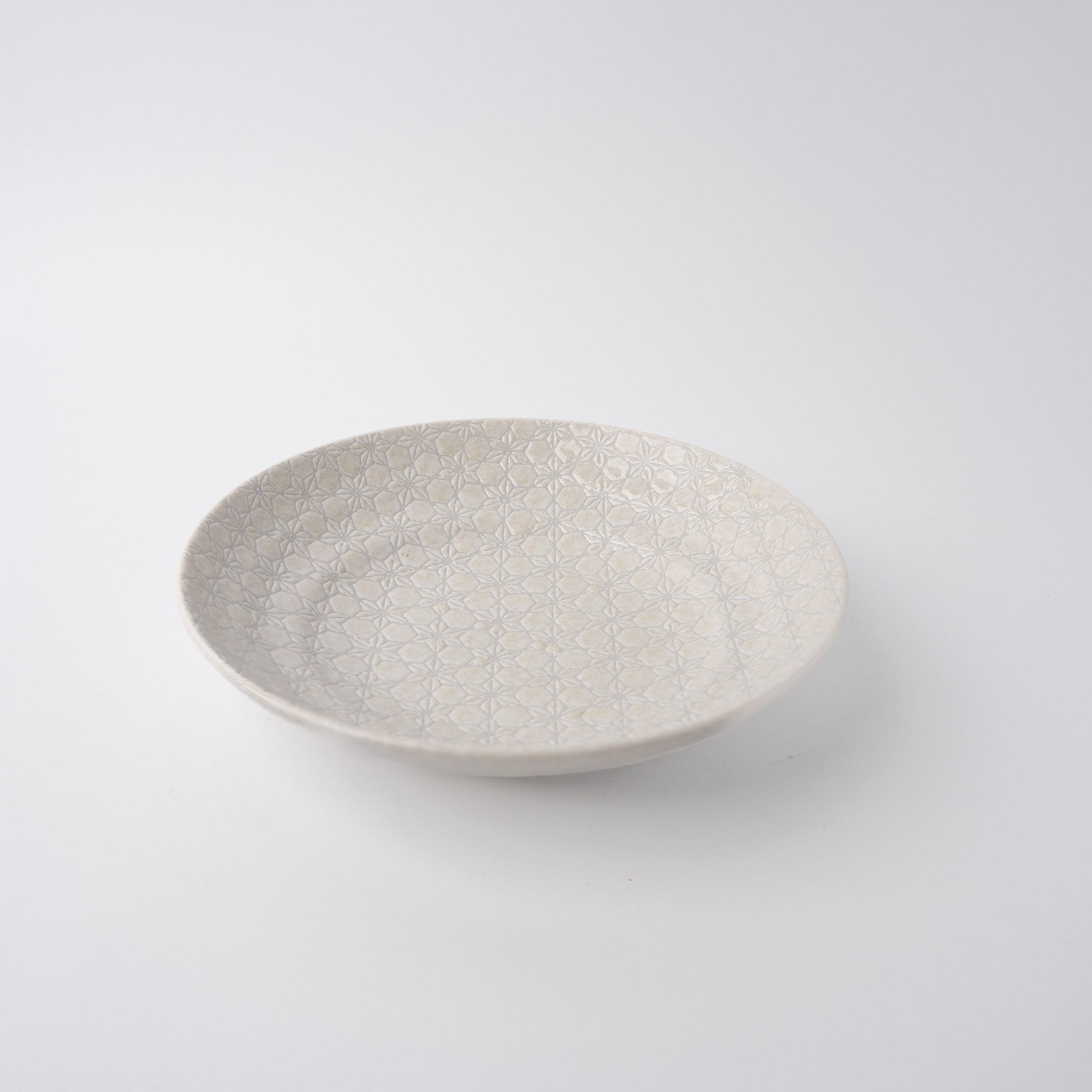 Pasta Bowl Flat 23cm White Star Glaze V637-C1159