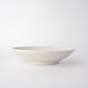 Pasta Bowl Flat 23cm White Star Glaze V637-C1159
