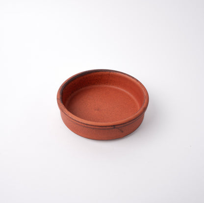 Orange Donabe 13cm Oven Dish High Side V637-C1187