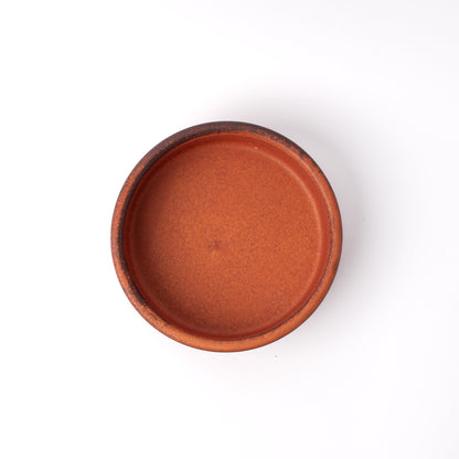 Orange Donabe 13cm Oven Dish High Side V637-C1187