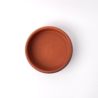 Orange Donabe 14cm Oven Dish Large High Side V637-C1188