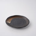 Plate Flat 18cm Brushstroke Black Glaze V637-C1209