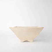 Fluted Bowl Square 21x21cm Oatmeal Glaze V637-C1210
