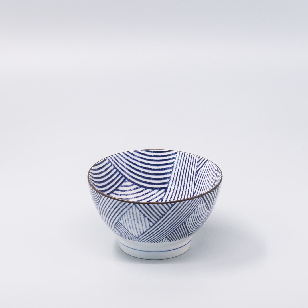 Bowl 16cm Thatched Navy Design V637-C1222