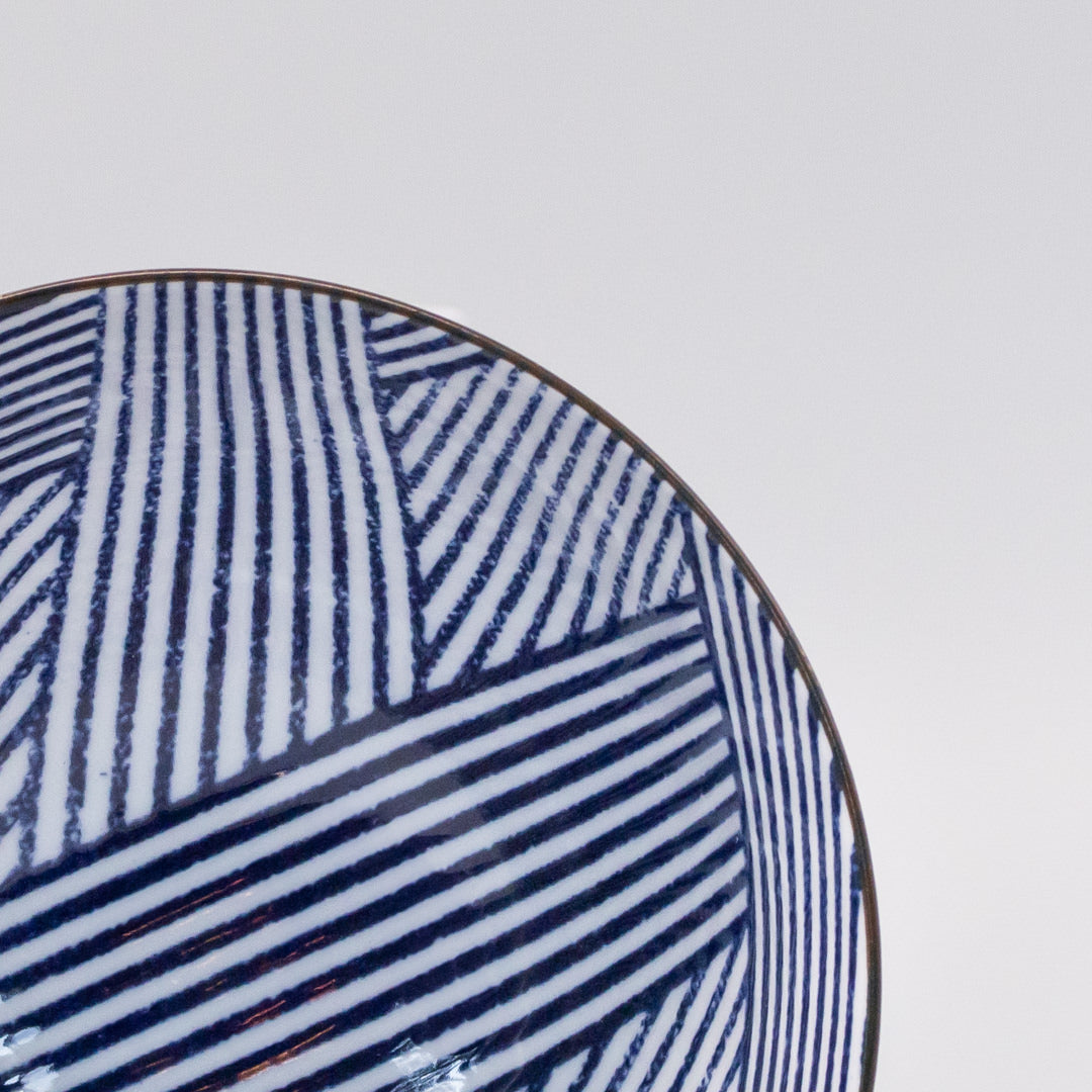 Bowl 16cm Thatched Navy Design V637-C1222