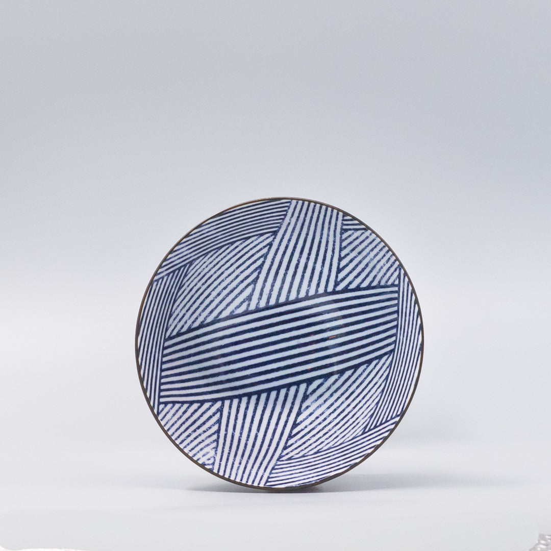 Bowl 16cm Thatched Navy Design V637-C1222
