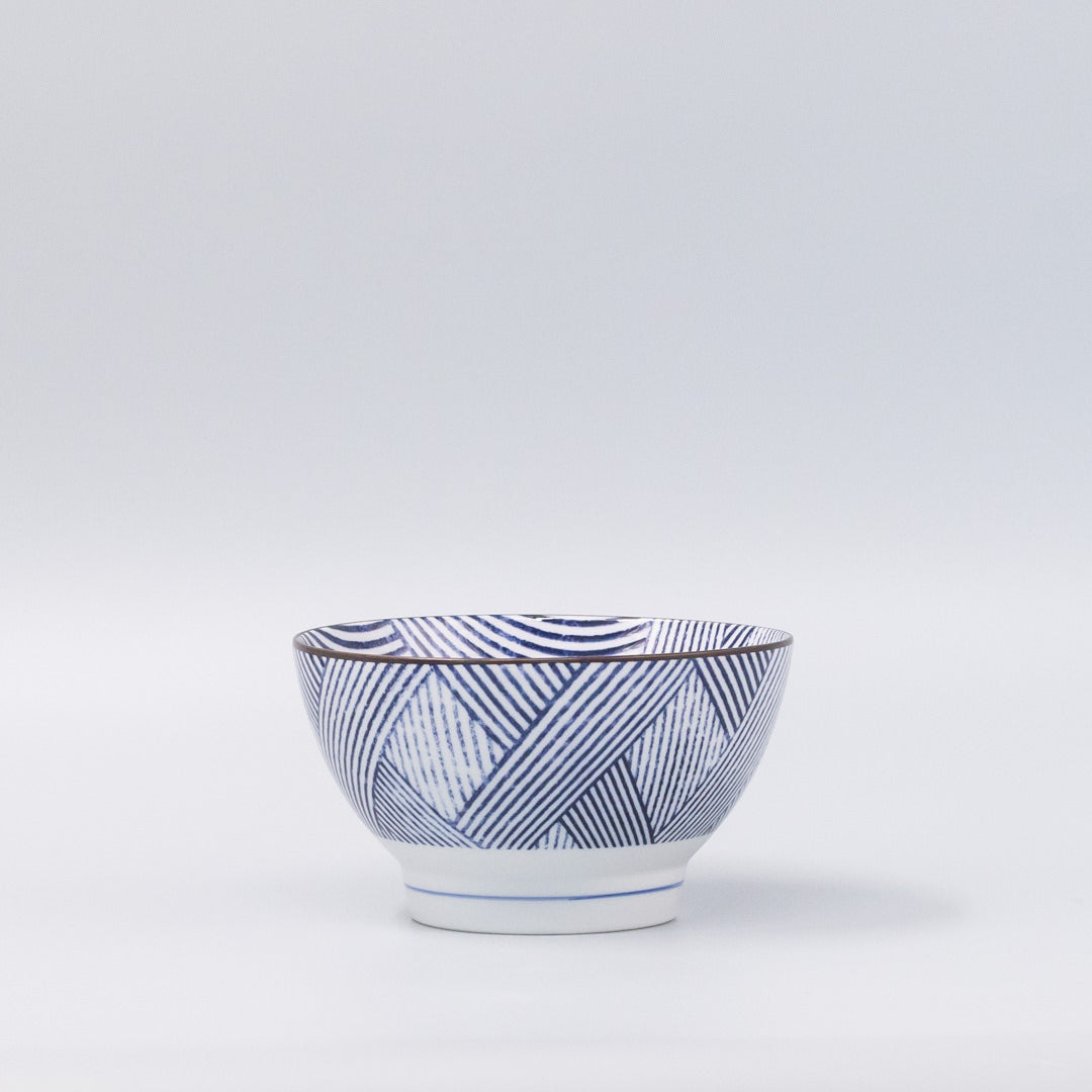 Bowl 16cm Thatched Navy Design V637-C1222