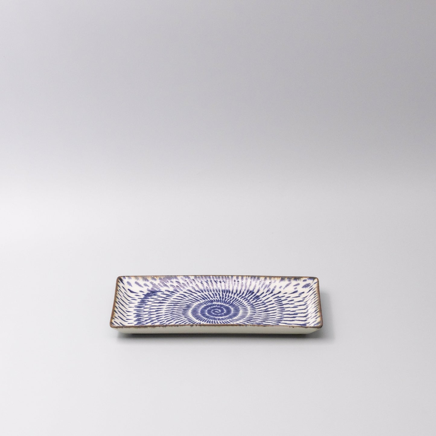 Sushi Plate 25cm Speckled Swirl Design V637-C1227