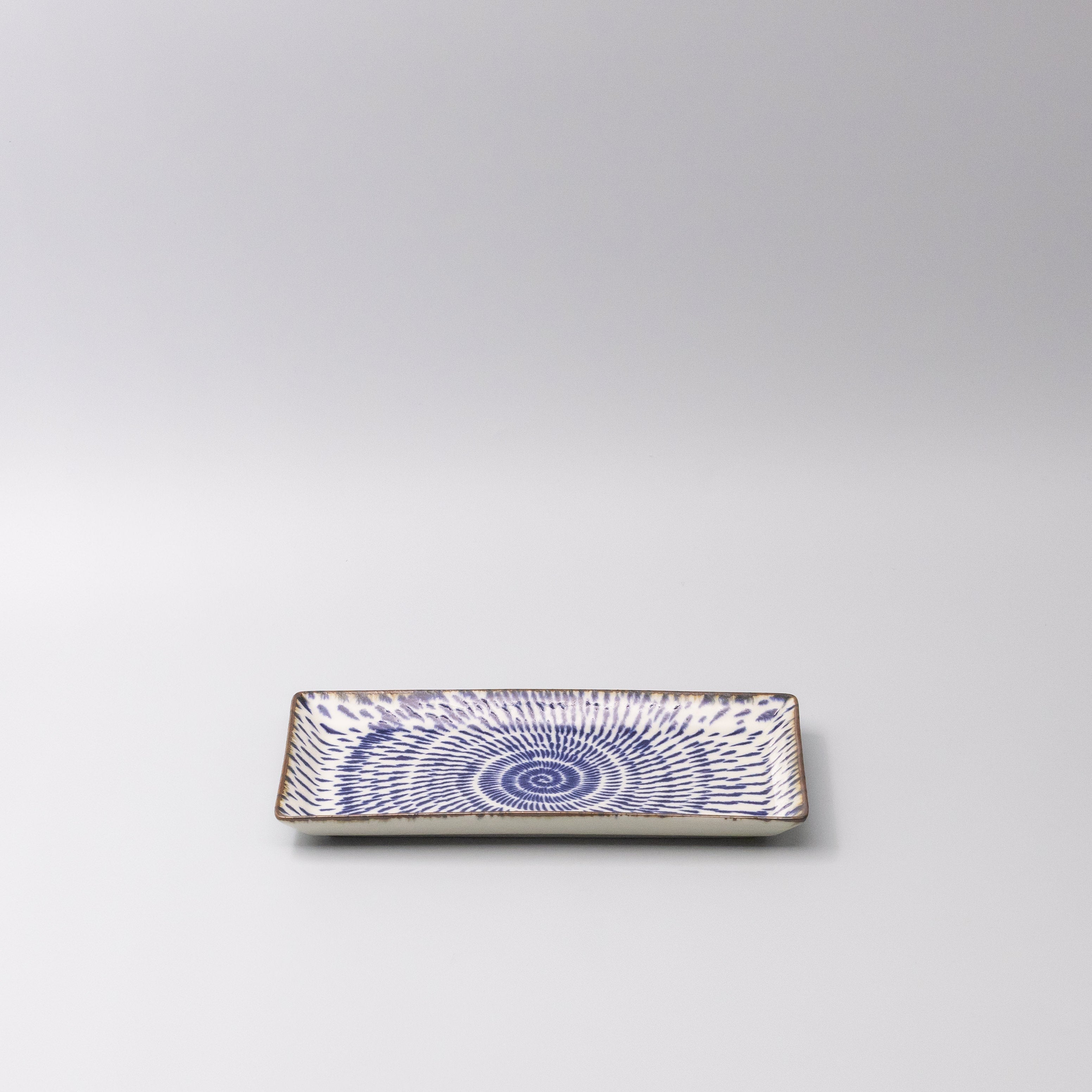 Sushi Plate 25cm Speckled Swirl Design V637-C1227