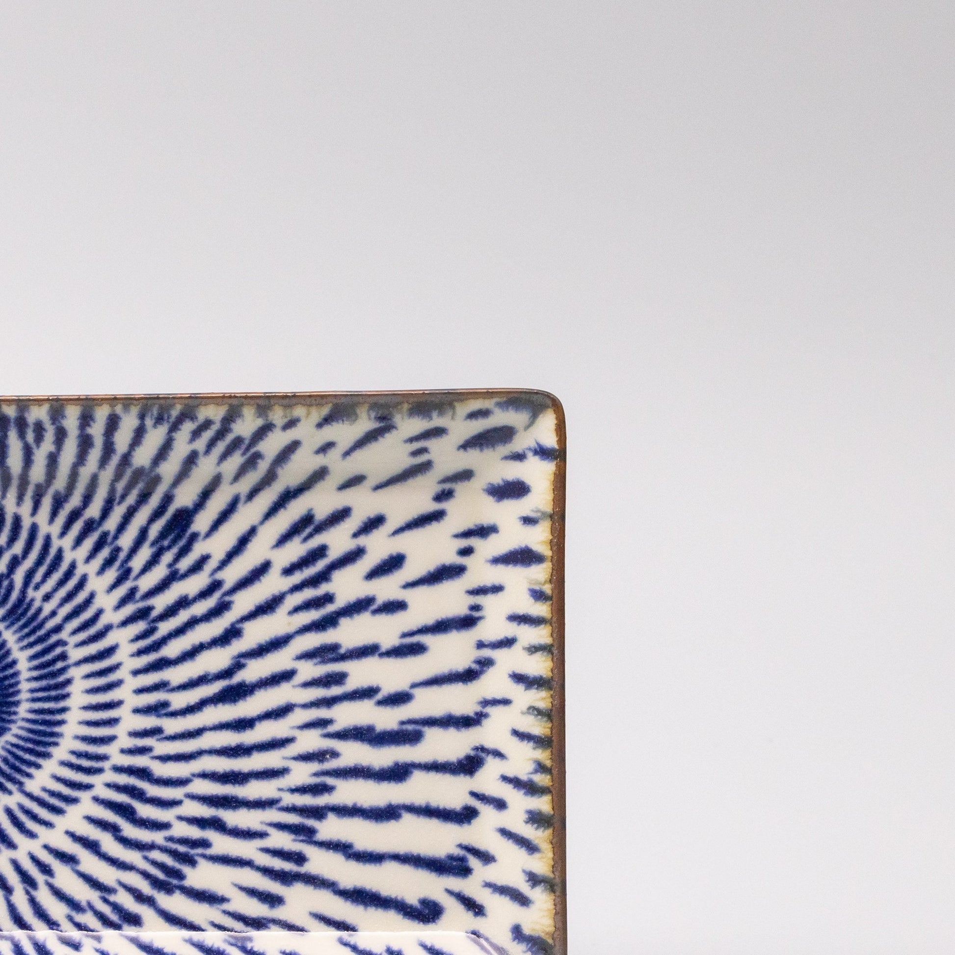 Sushi Plate 25cm Speckled Swirl Design V637-C1227