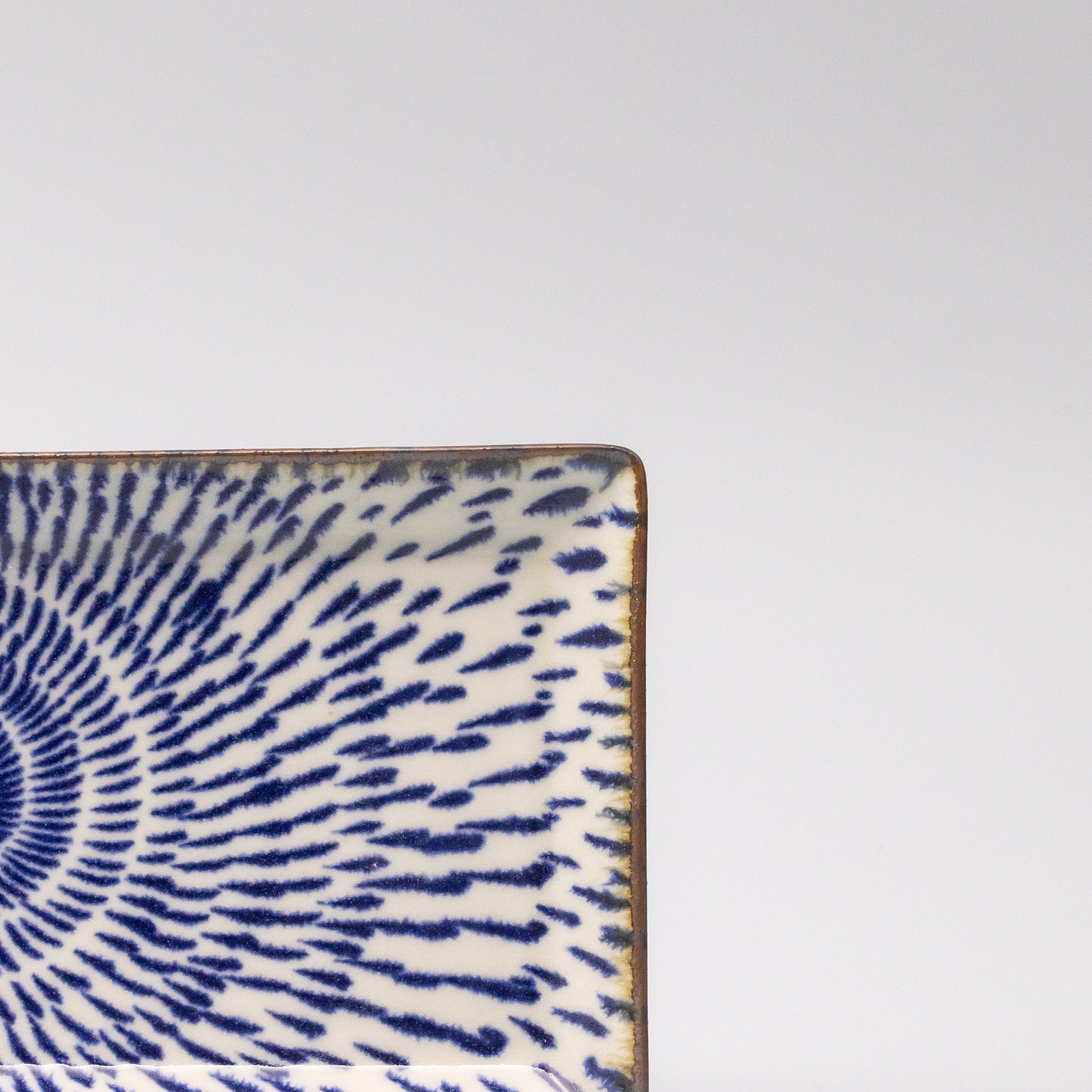 Sushi Plate 25cm Speckled Swirl Design V637-C1227