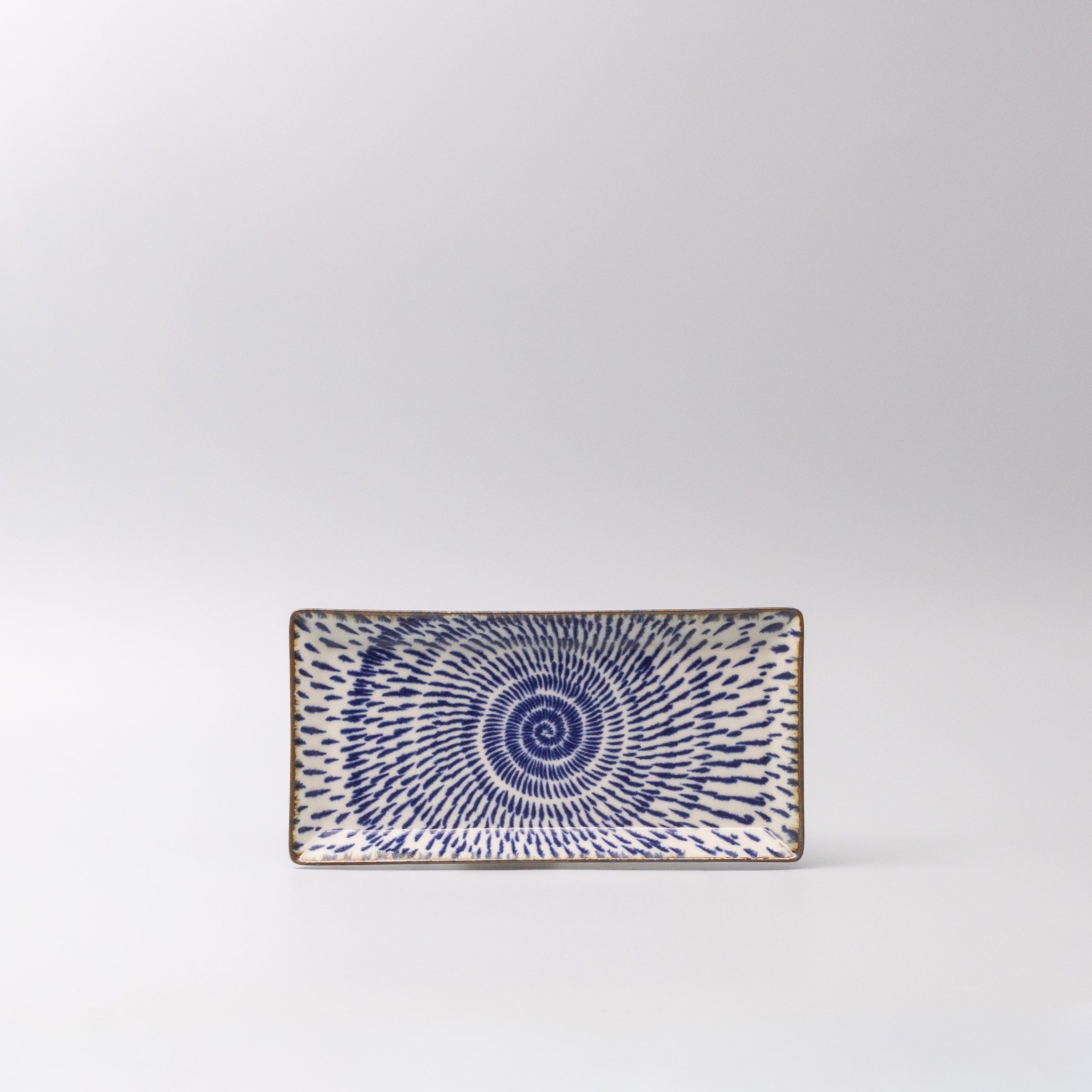 Sushi Plate 25cm Speckled Swirl Design V637-C1227
