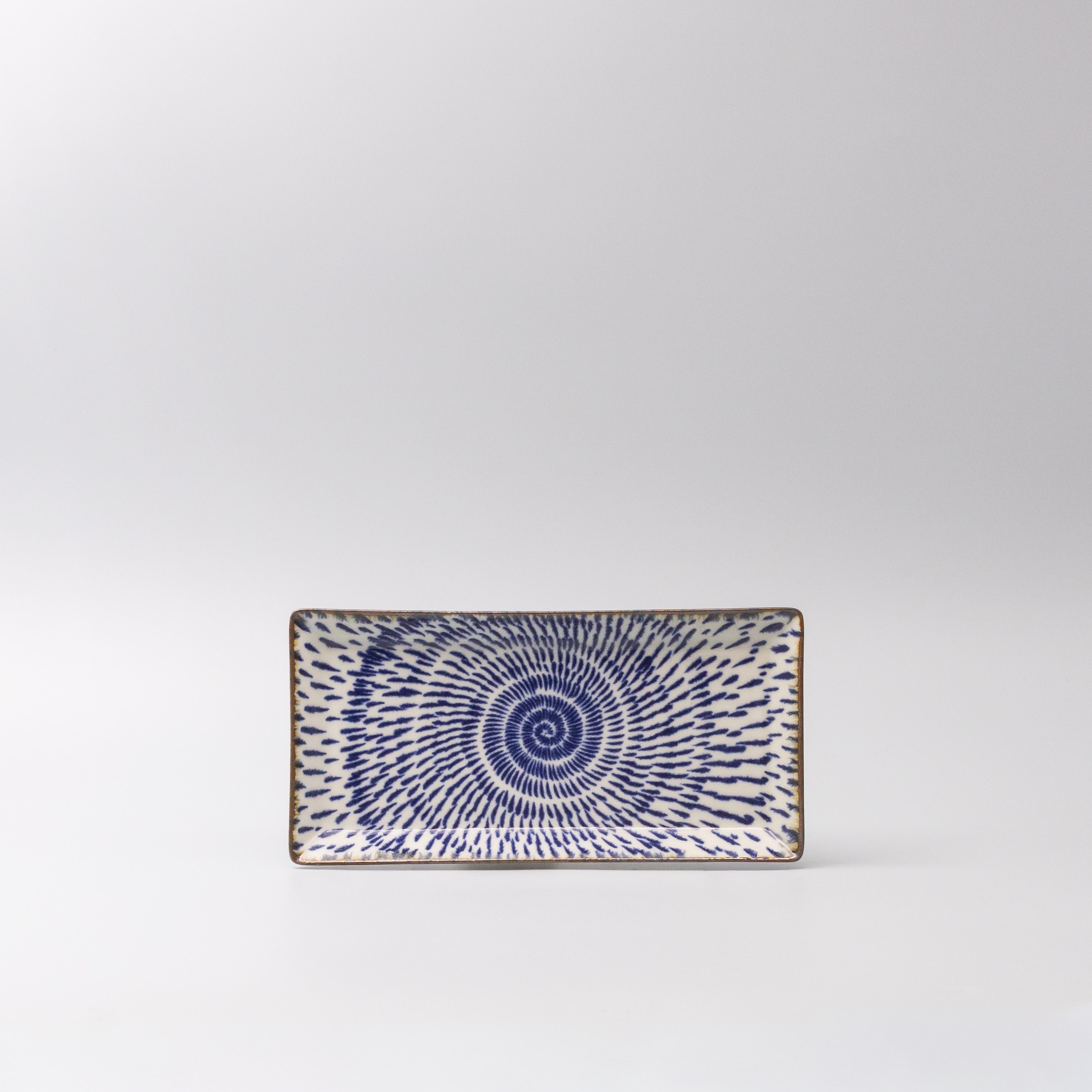 Sushi Plate 25cm Speckled Swirl Design V637-C1227