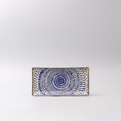 Sushi Plate 25cm Speckled Swirl Design V637-C1227
