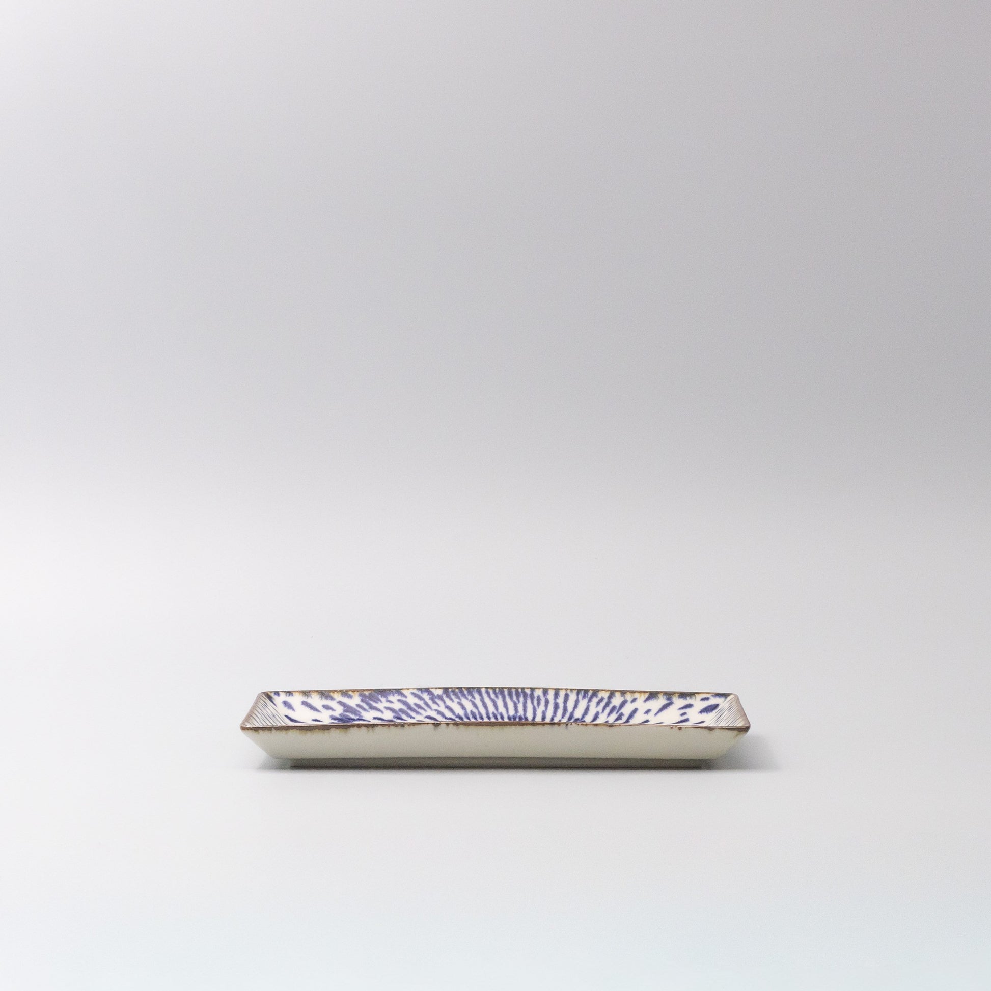 Sushi Plate 25cm Speckled Swirl Design V637-C1227