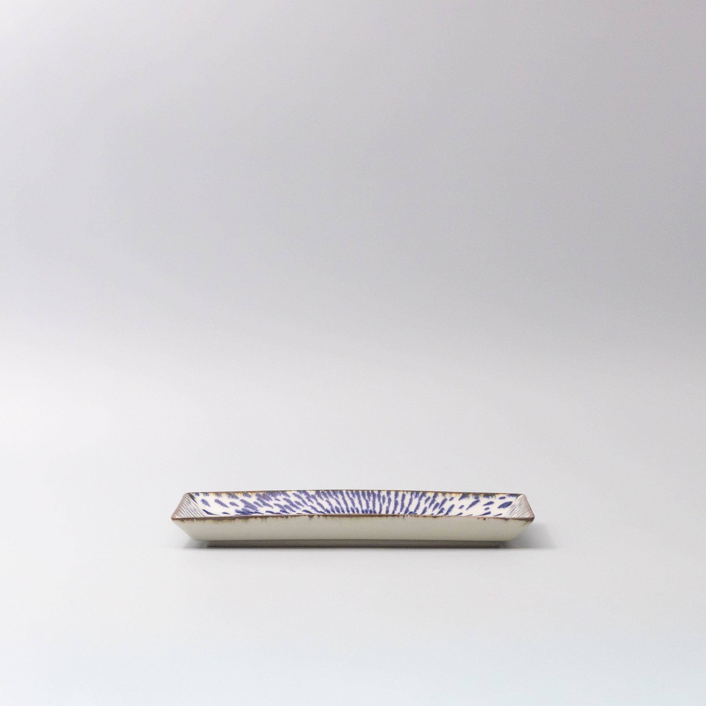 Sushi Plate 25cm Speckled Swirl Design V637-C1227