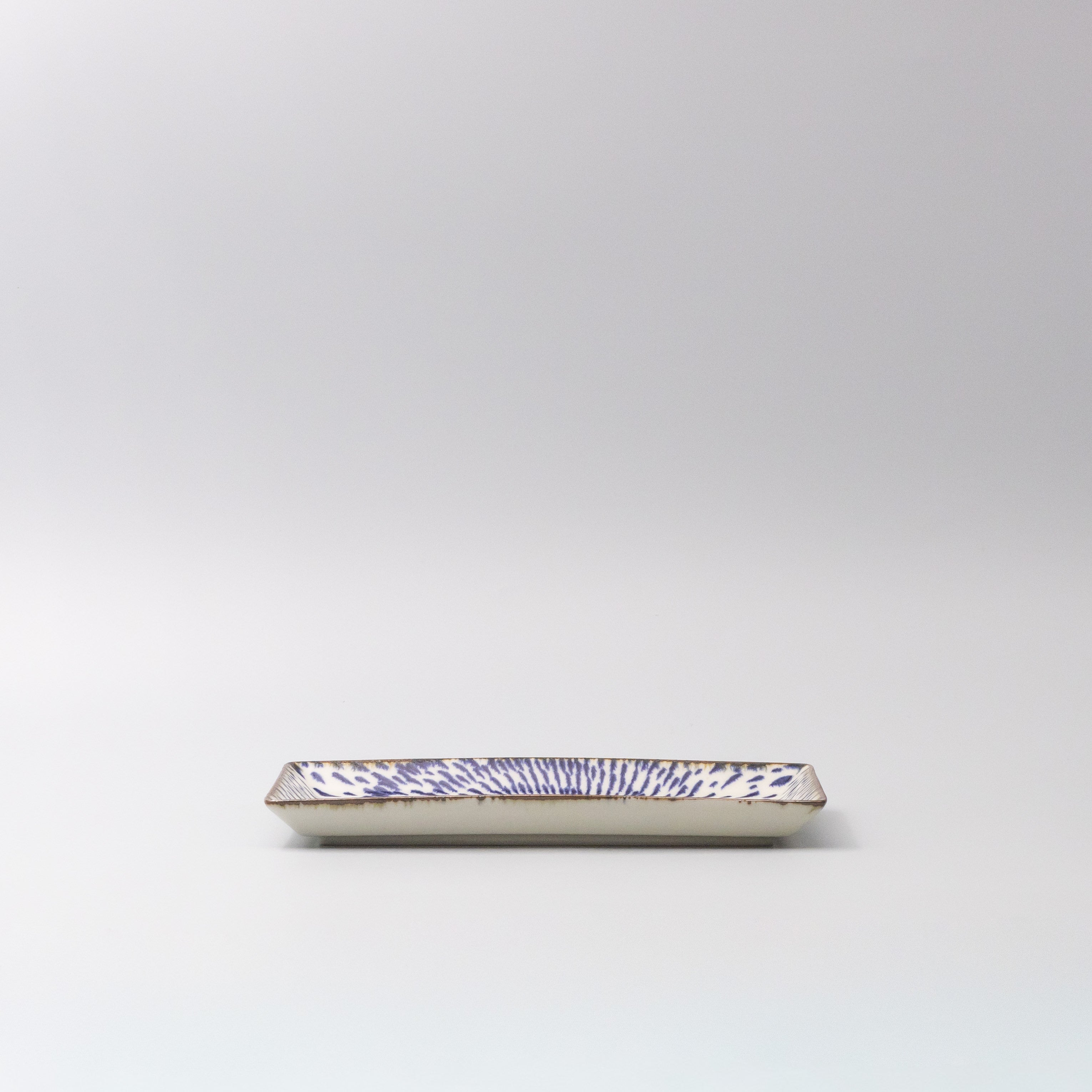 Sushi Plate 25cm Speckled Swirl Design V637-C1227