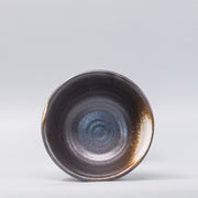 Bowl Deep 18cm Black Ridged Glaze V637-C1231