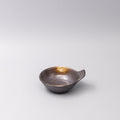 Bowl with Handle 12cm Bronze Glaze V637-C1232