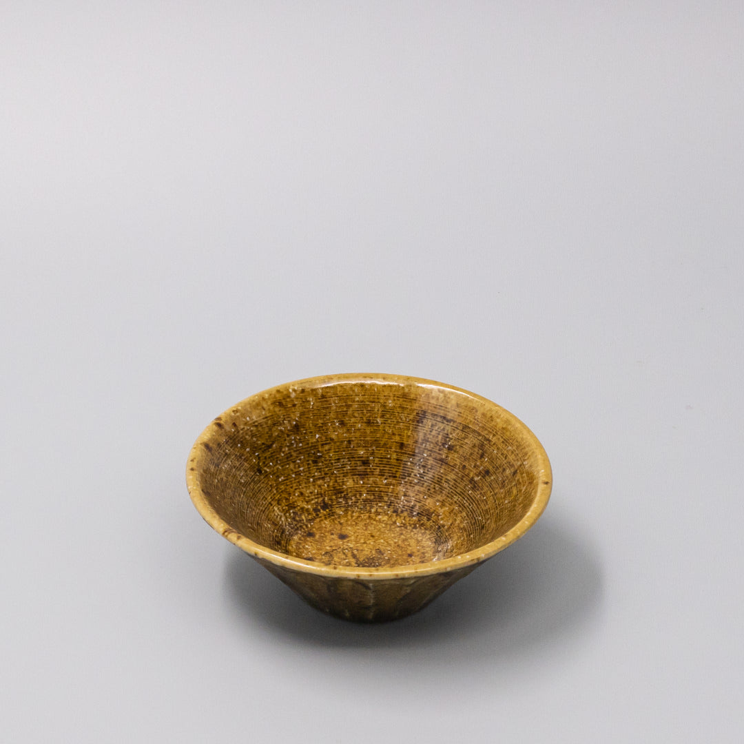 Bowl 12.6cm Shinogi Caramel Glaze V637-C1235