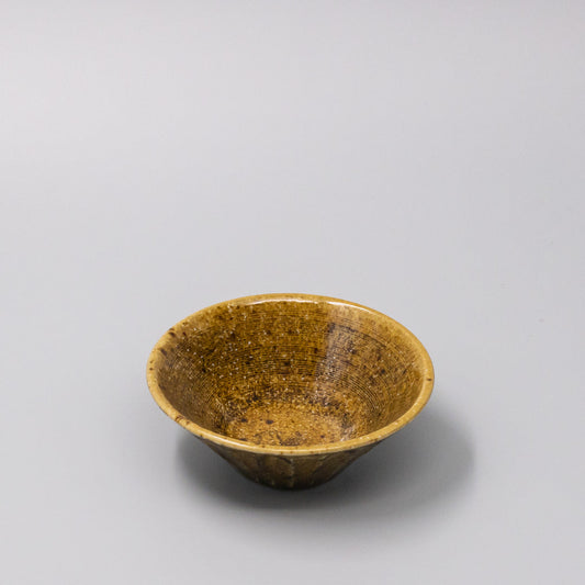 Bowl 12.6cm Shinogi Caramel Glaze V637-C1235