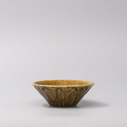 Bowl 12.6cm Shinogi Caramel Glaze V637-C1235