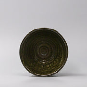 Bowl 15.5cm Shinogi Moss Black Glaze V637-C1245