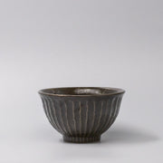 Bowl 15.5cm Shinogi Moss Black Glaze V637-C1245