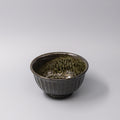 Bowl 18cm Shinogi Moss Black Glaze V637-C1246