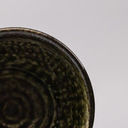 Bowl 18cm Shinogi Moss Black Glaze V637-C1246