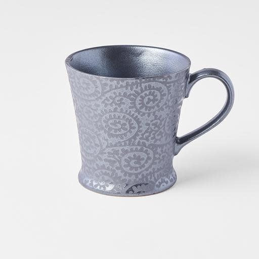 Mug 200ml Black Scroll Design V637-C1375