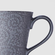 Mug 200ml Black Scroll Design V637-C1375