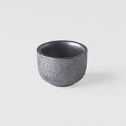 Sake Cup 35ml Black Scroll Glaze V637-C1378