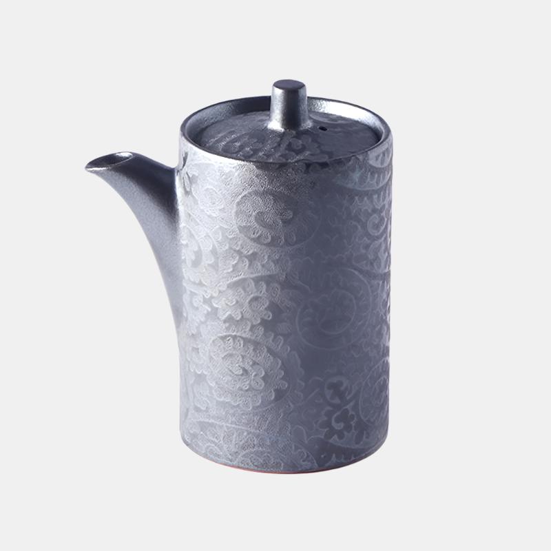 Soy Pot 125ml Black Scroll Glaze V637-C1380