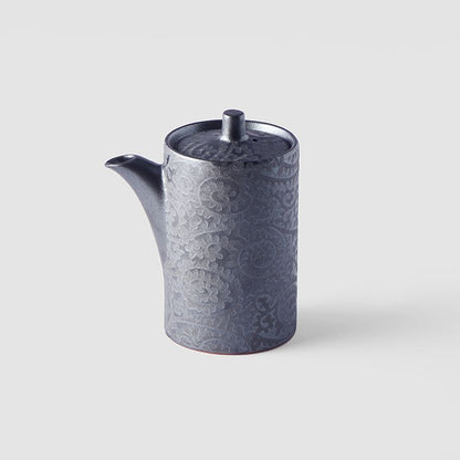 Soy Pot 125ml Black Scroll Glaze V637-C1380