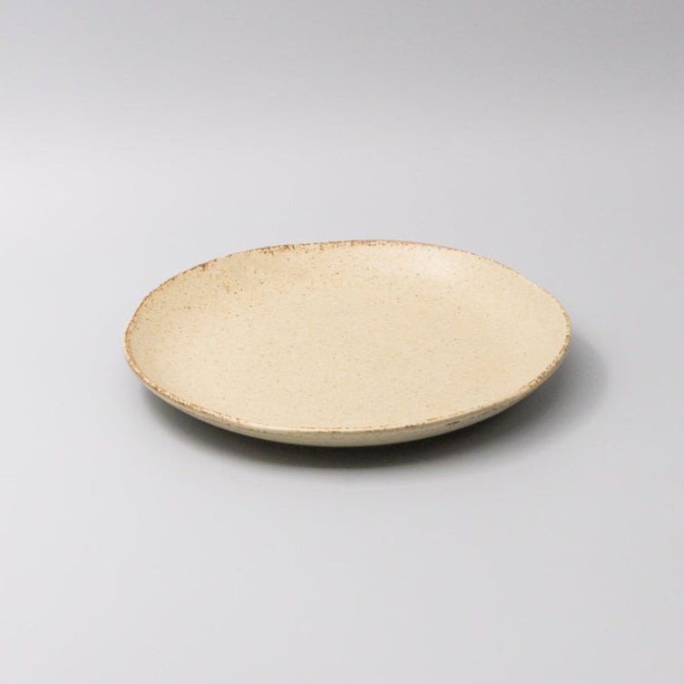 Plate Dinner Organic Shape 24cm Sand Fade Glaze V637-C1435