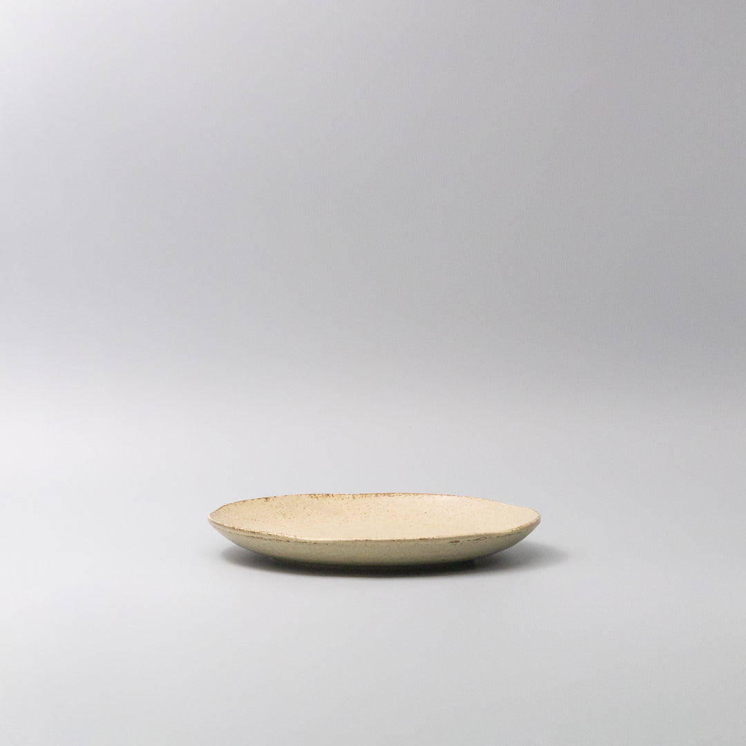 Plate Dinner Organic Shape 24cm Sand Fade Glaze V637-C1435