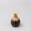 Sake Jug 180ml Black Gloss Sunflower Drip Glaze V637-C1609