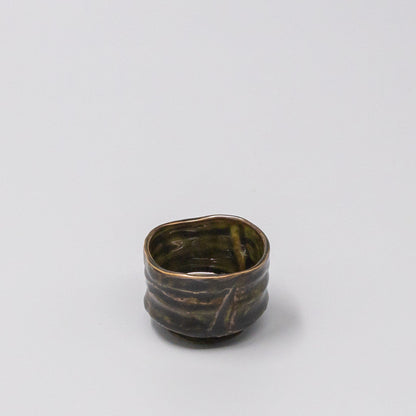 Sake Cup Sage Brown Glaze V637-C1617