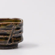 Sake Cup Sage Brown Glaze V637-C1617