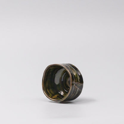 Sake Cup Sage Brown Glaze V637-C1617