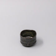 Sake Cup Moss Black Glaze V637-C1618