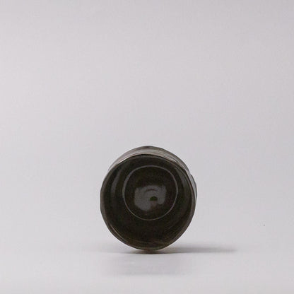 Sake Cup Moss Black Glaze V637-C1618