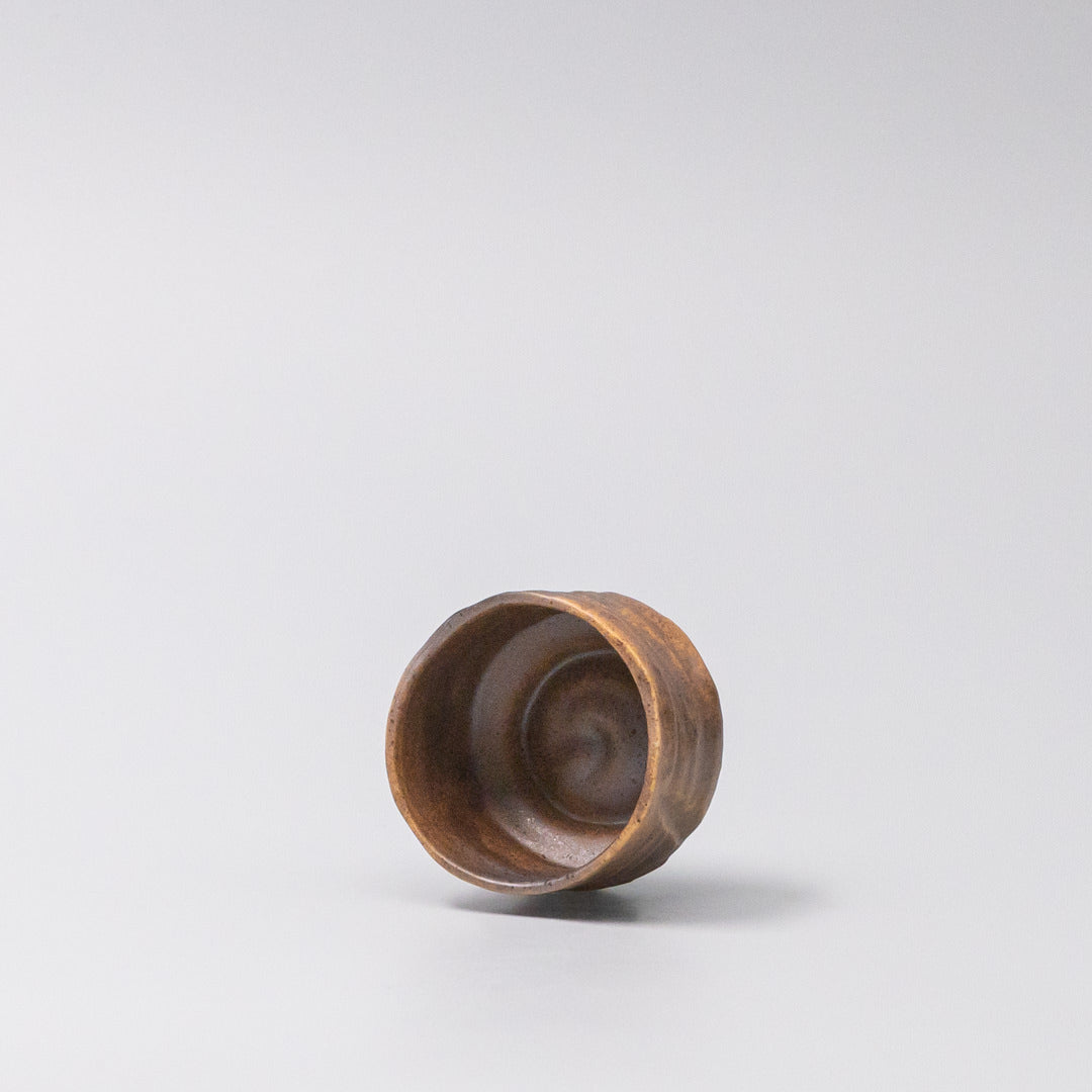 Sake Cup Ochre Glaze V637-C1620